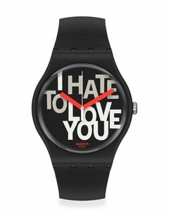 Reloj Swatch SUOB185 Valentine's Day Hate 2 Love Unisex malla de silicona en internet