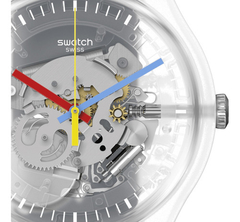 Reloj Swatch SUOK157 Black Striped para dama malla de plástico en internet