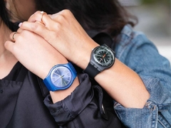 Reloj Swatch Suon143 Cyderalblue Unisex New Gent malla de silicona - comprar online