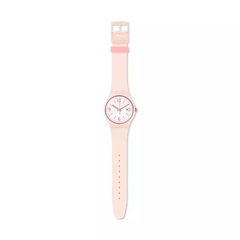 Reloj Swatch SUOP400 ENGLISH ROSE para dama malla de silicona con calendario - BRAINE JOYAS Y RELOJES