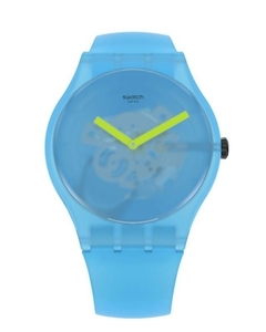 Reloj Swatch SUOS112 OCEAN BLUR para mujer malla de silicona en internet