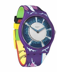 Reloj Swatch Suoz345 Gohan Dragon Ball Z X Swatch unisex malla de silicona - BRAINE JOYAS Y RELOJES