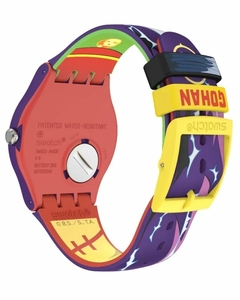 Reloj Swatch Suoz345 Gohan Dragon Ball Z X Swatch unisex malla de silicona - tienda online