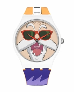 Reloj Swatch Suoz346 Maestro Roshi Dragon Ball Z X Swatch unisex malla de silicona en internet