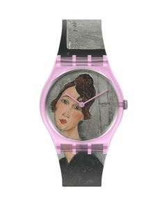 Reloj Swatch GZ356 Portrait Of Dédie, By Amedeo Modigliani para Mujer malla de Silicona - comprar online