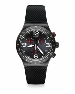 Reloj Swatch YVB403 Black Is Back Power Tracking malla de silicona para caballero cronógrafo - comprar online
