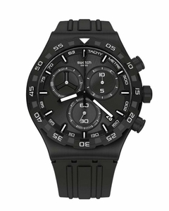 Reloj Swatch YVB409 Techno Black malla de silicona para caballero cronógrafo y calendario - comprar online