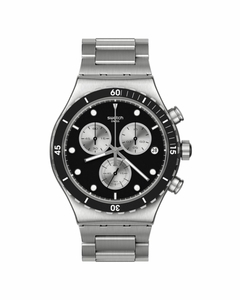 Reloj Swatch YVS487G Dark Irony malla de silicona para caballero cronógrafo y calendario - comprar online