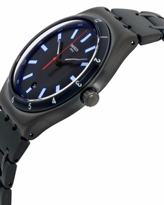 Reloj Swatch Ywm400g Power Tracking Smokeygator malla de acero para caballero con calendario en internet