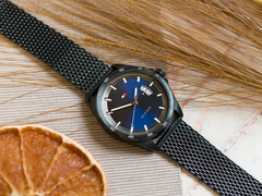 Reloj Tommy Hilfiger Carter 1791911 para Hombre malla de acero tejido azul con calendario - comprar online