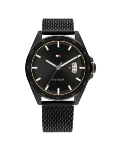 Reloj Tommy Hilfiger Carter 1791913 para Hombre malla de acero tejido negro con calendario - comprar online