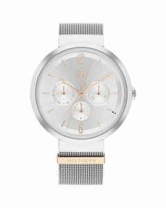 Reloj Tommy Hilfiger Lidia TH1782537 Para Dama malla de acero tejido plateado multifunción - comprar online