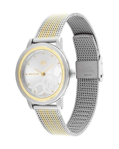 Reloj Tommy Hilfiger Maya 1782440 para dama malla de acero tejido combinado plateado y dorado en internet
