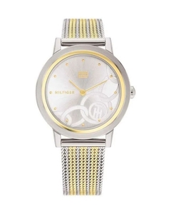 Reloj Tommy Hilfiger Maya 1782440 para dama malla de acero tejido combinado plateado y dorado - comprar online
