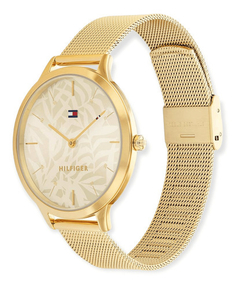 Reloj Tommy Hilfiger Samantha TH1782494 Para Dama malla de acero tejido dorado en internet