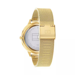 Reloj Tommy Hilfiger Samantha TH1782494 Para Dama malla de acero tejido dorado - BRAINE JOYAS Y RELOJES