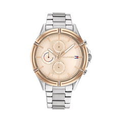 Reloj Tommy Hilfiger TH1782503 Para Dama malla de acero plateado y Rosé multifunción - comprar online