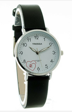 Reloj Tressa Hanna-12 TR-240 Malla De Silicona Negro Para Dama