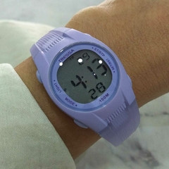 reloj digital dama lila violeta