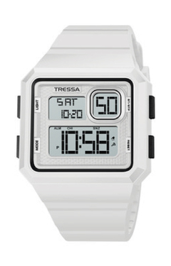 Reloj Tressa digital blanco