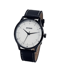 Reloj Stone ST1148NB Malla De Cuero Para Hombre