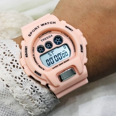 Reloj Tressa TR-188 Modelo Bree Malla De Caucho Rosa en internet