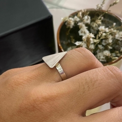 anillo cinta con triangulo n15 - comprar online