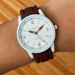 Reloj Feraud Malla caucho Marron dama