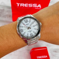 Reloj Tressa Borja Malla De Acero Para Hombre