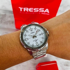 Reloj Tressa Borja Malla De Acero Para Hombre