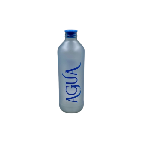 Botella Vidrio Esmerilada Agua 1lt