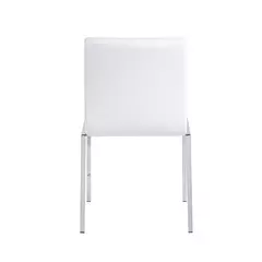 Silla Kenia Cromada Tapizada En Ecocuero - comprar online