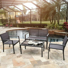 Set Exterior Cleo 3 Sillones + Mesa Ratona en internet