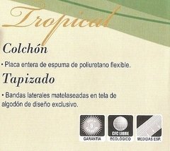 Colchon Cannon Tropical Espuma 2 Plazas 140x190x18 Cm - tienda online