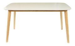 Mesa Claire Norway Laqueada Madera 140x80x75 Cm - tienda online