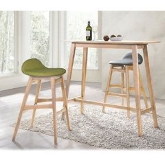 Mesa Bar Alta Modelo Meryl Madera Natural 120x45 Cm en internet