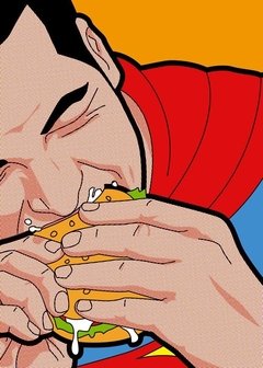 Cuadro Con Marco Pop Art Dc Comics Superman Guillemin - comprar online