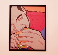 Cuadro Con Marco Pop Art Dc Comics Superman Guillemin