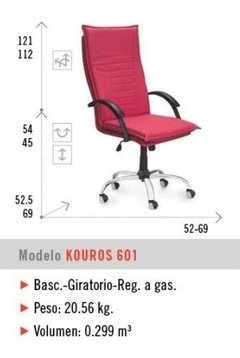 Sillon Ejecutivo Modelo Kouros 601 Tapizado - Veró Amoblamientos