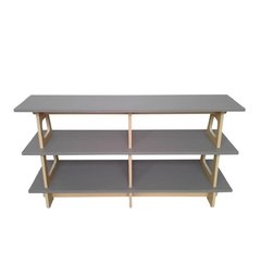 Mueble Rack Para Tv Lino 3 Melamina 135x40x70 Cm - Veró Amoblamientos