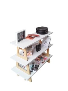 Mueble Rack Para Tv Lino 2 Melamina 90x40x70 Cm