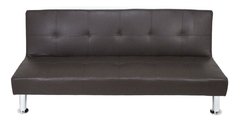 Sofa Cama Napa 3 Cuerpos Patas Cromada Ecocuero Colores