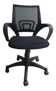 Silla Ejecutiva Selb Basculante Base Negra Tapizado Negro