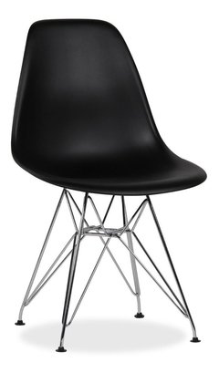 Silla Eames Eiffel Plastico Base Cromada