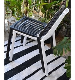 Silla Lain De Plástico Pvc Apilable Blanca - comprar online