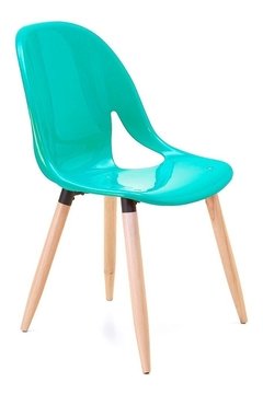 Silla Nina Wood Plastico Patas Madera Apilable - tienda online