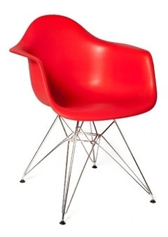 Sillon Eames Eiffel Plastico Base Cromada - tienda online