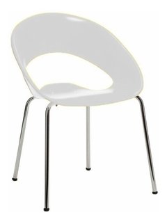 Silla Modelo One De Plastico Base Cromada - tienda online