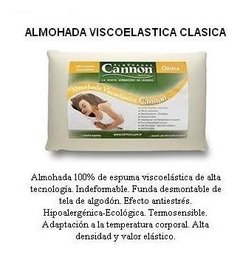 Almohada Cannon Viscoelastica Clasica 62 X 40 - comprar online