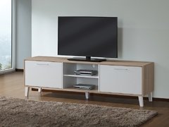 Rack De Tv Modelo Skopie De Madera 180x40x53cm - comprar online